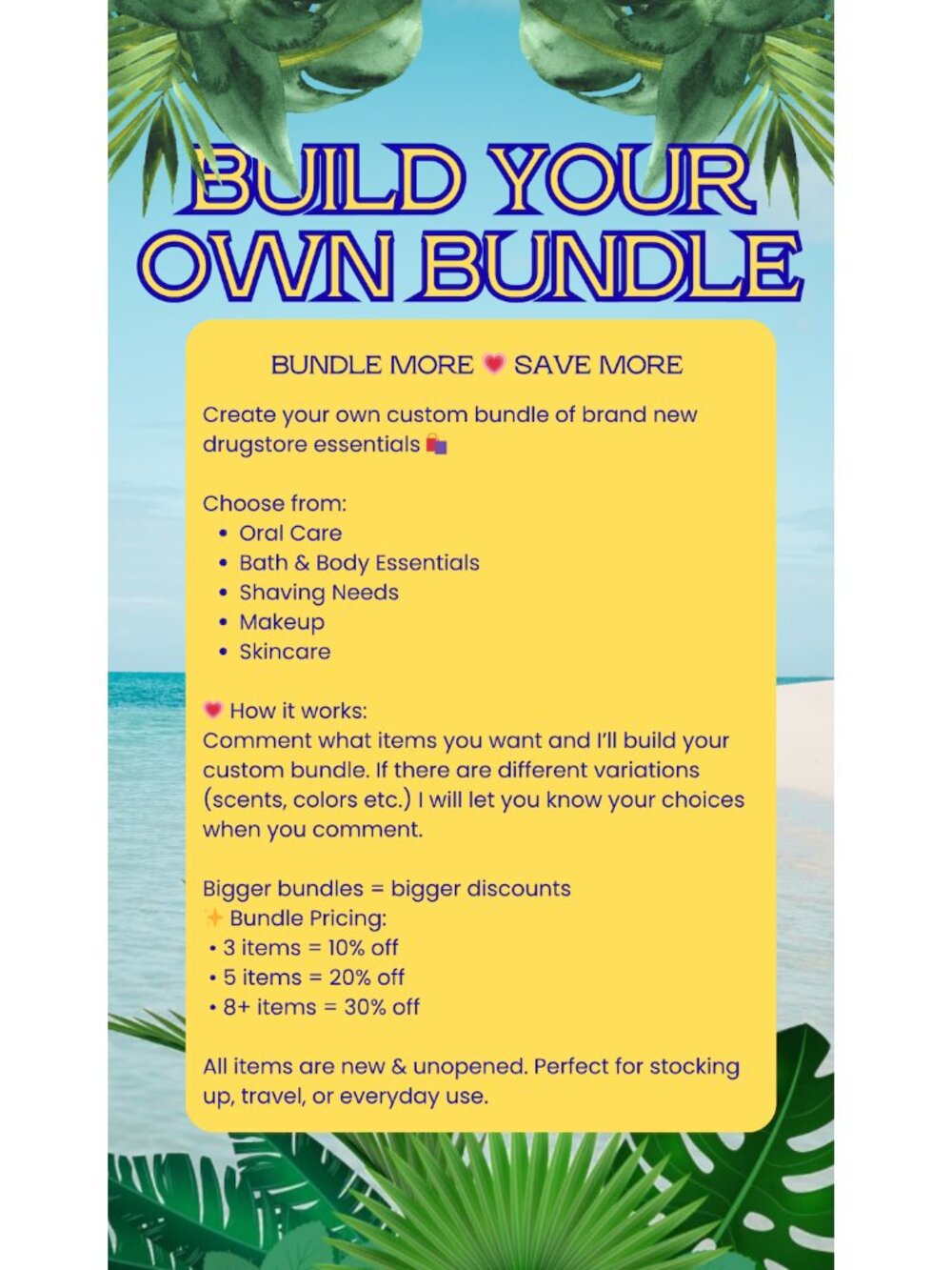 Build Your Own Bundle 💗 Drugstore Essentials